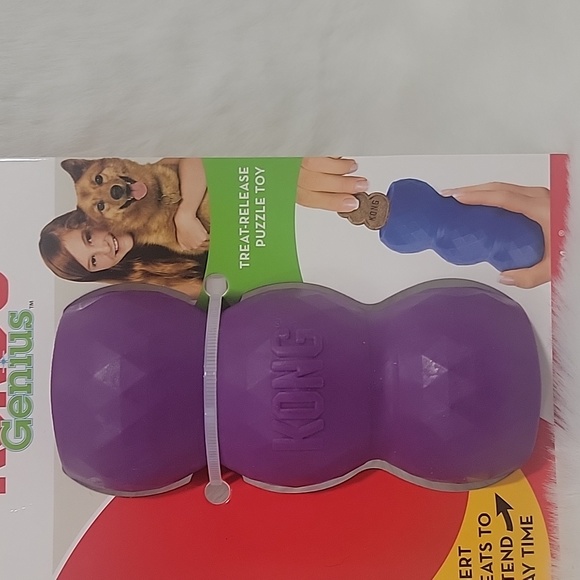 KONG Genius Mike Assorted Dog Toy, Small, Purple - Picture 3 of 4